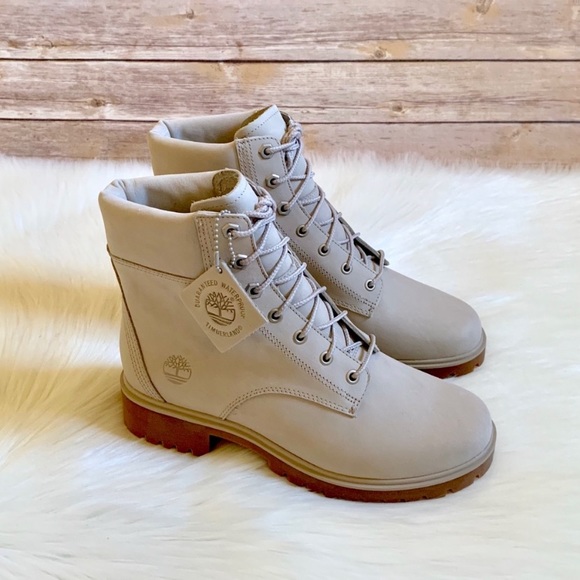 Timberland Light Taupe Jayne 6” Waterproof Boots - Picture 4 of 8